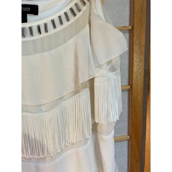 WHBM Med Fringe Sleeveless Blouse - Picture 5 of 16